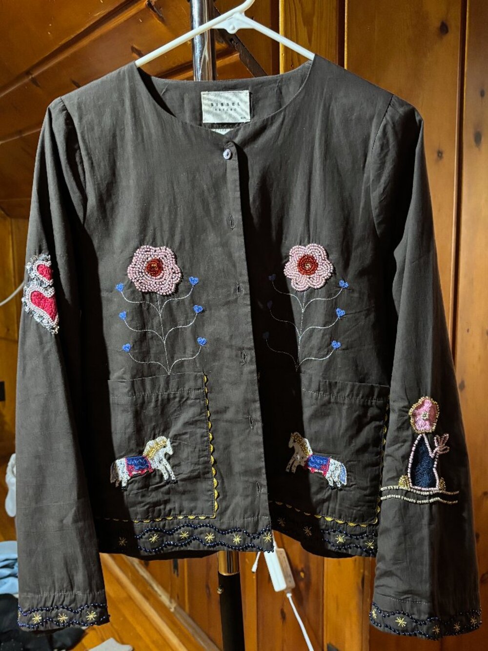 Sissel Edelbo, One Size, Gorgeous, cropped, jacket with beautiful beading!
